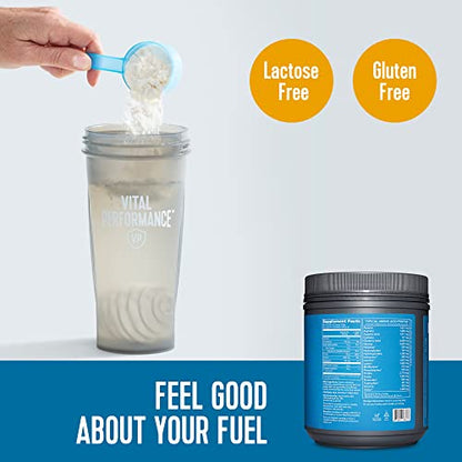Vital Performance Protein Powder, 25g Lactose-Free Milk Protein Isolate Casein & Whey - Maple Wellness Supplements