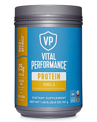 Vital Performance Protein Powder, 25g Lactose-Free Milk Protein Isolate Casein & Whey - Maple Wellness Supplements
