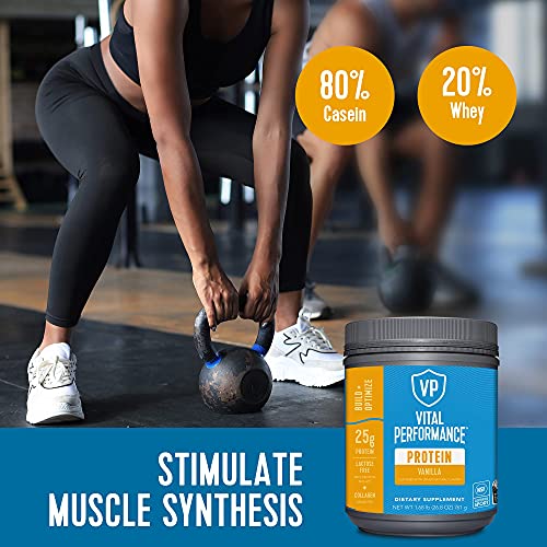 Vital Performance Protein Powder, 25g Lactose-Free Milk Protein Isolate Casein & Whey - Maple Wellness Supplements