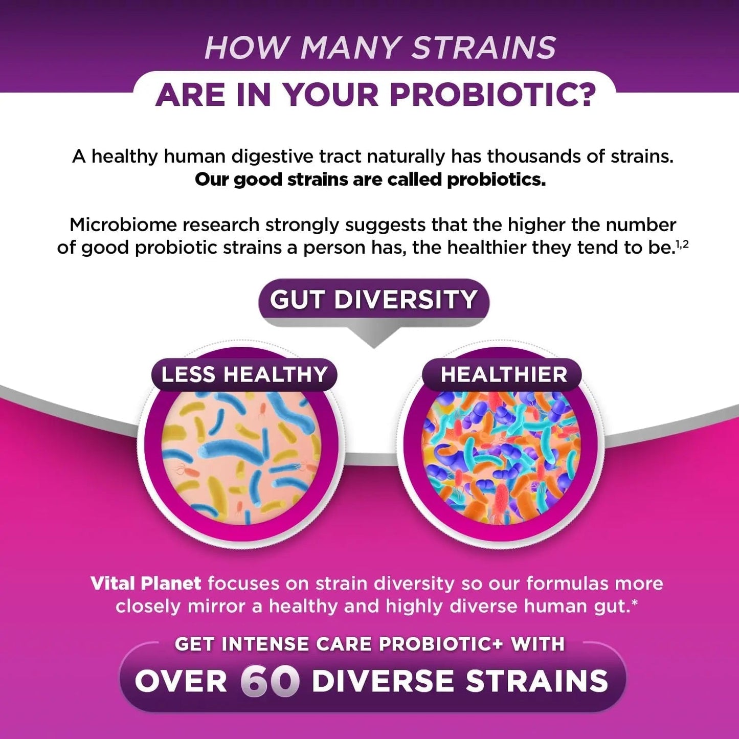 Vital Planet - Intense Care Vaginal pH & Urinary Probiotics for Women Plus Organic Prebiotics, Postbiotics, and Parabiotics, 65 Billion CFU and 64 Strains, Immune and Digestive Health 30 ct - Maple Wellness Supplements
