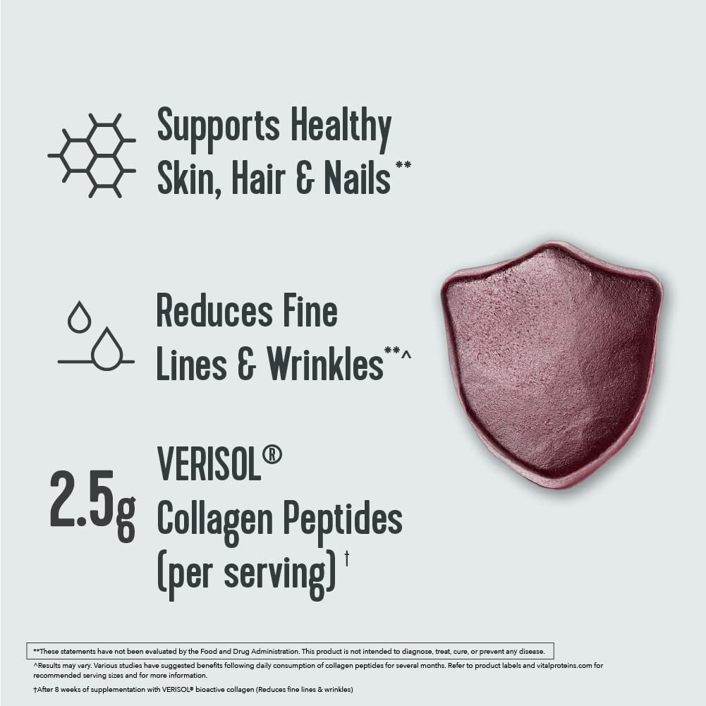 Vital Proteins Collagen Gummies, 2.5g of Clinically-Tested Collagen for Hair, Skin, Nails - Maple Wellness Supplements