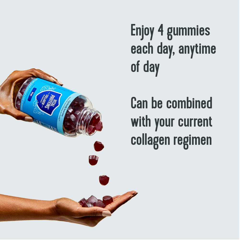 Vital Proteins Collagen Gummies, 2.5g of Clinically-Tested Collagen for Hair, Skin, Nails - Maple Wellness Supplements