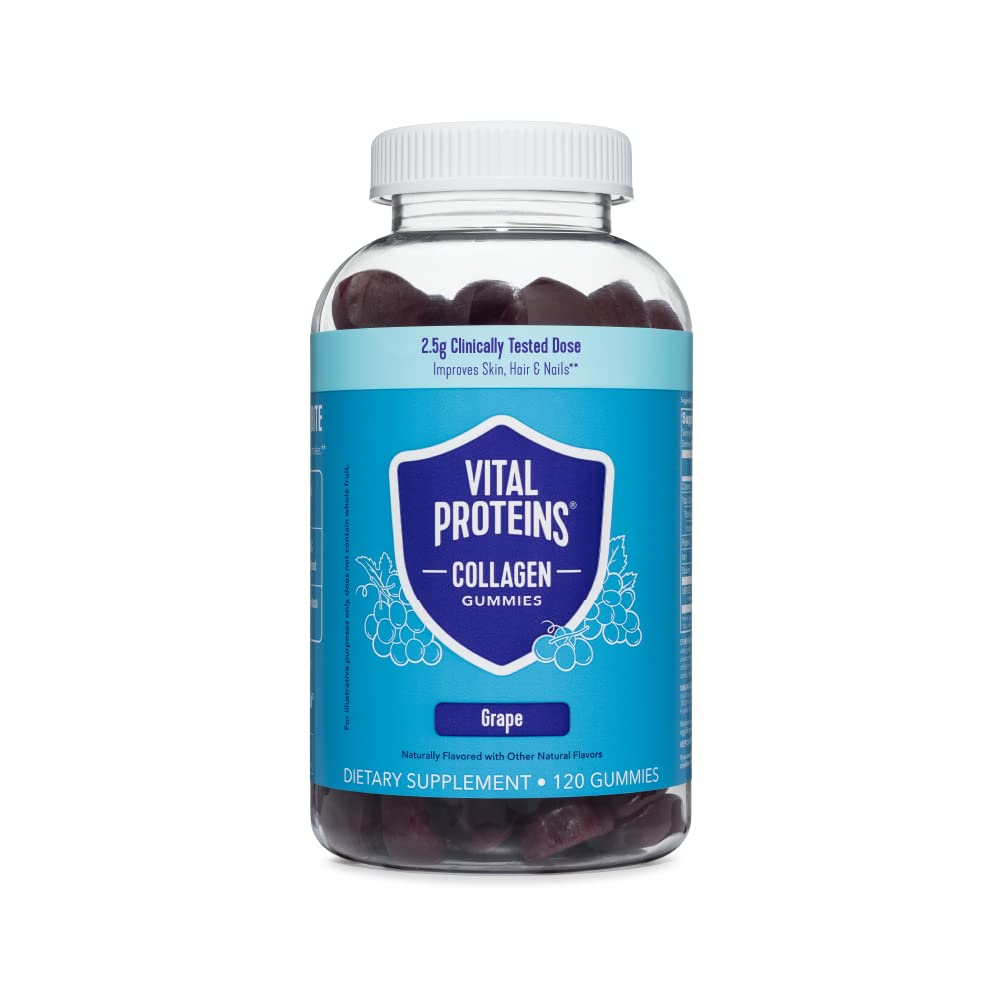 Vital Proteins Collagen Gummies, 2.5g of Clinically-Tested Collagen for Hair, Skin, Nails - Maple Wellness Supplements