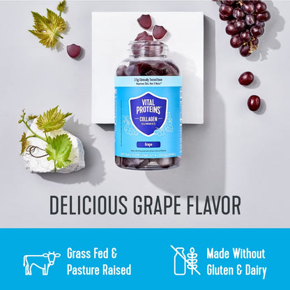 Vital Proteins Collagen Gummies, 2.5g of Clinically-Tested Collagen for Hair, Skin, Nails - Maple Wellness Supplements