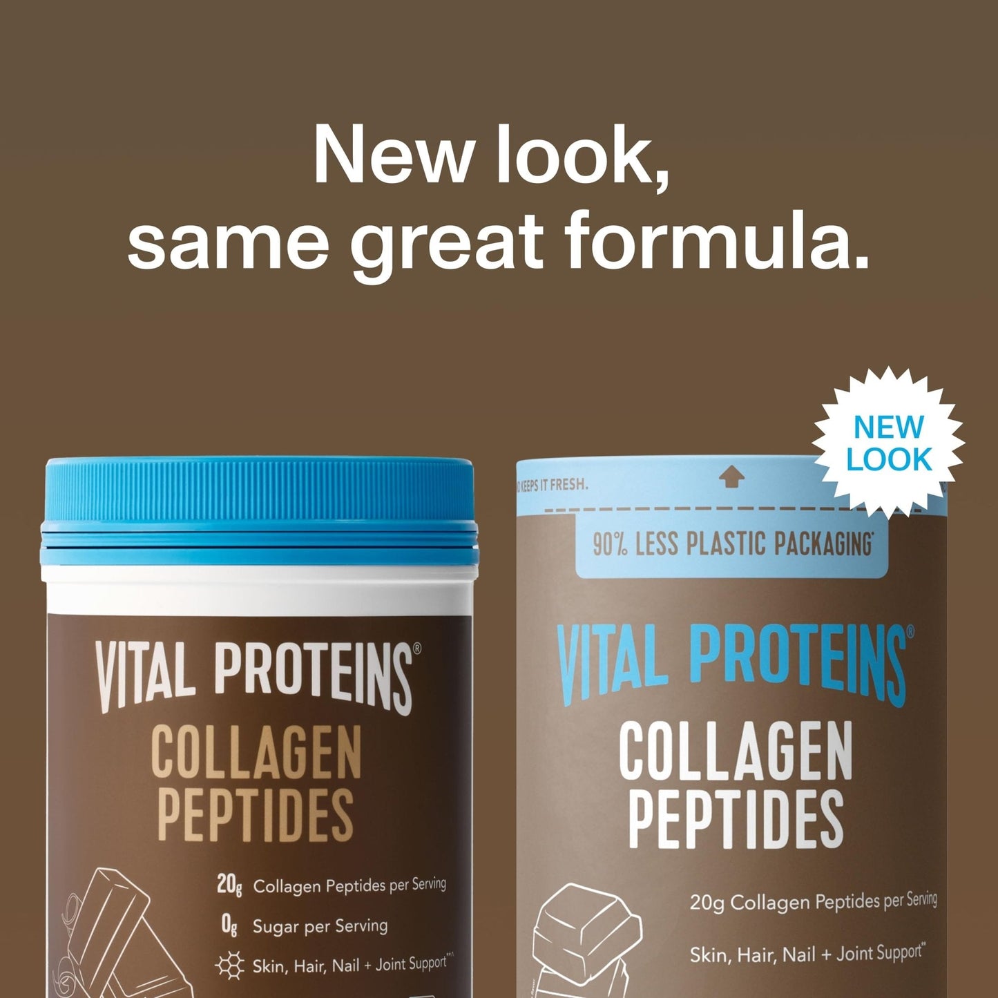 Vital Proteins Collagen Peptides Powder - Chocolate Powder for Hair, Nail, Skin, Bone & Joint Health, 13.5oz - Maple Wellness Supplements
