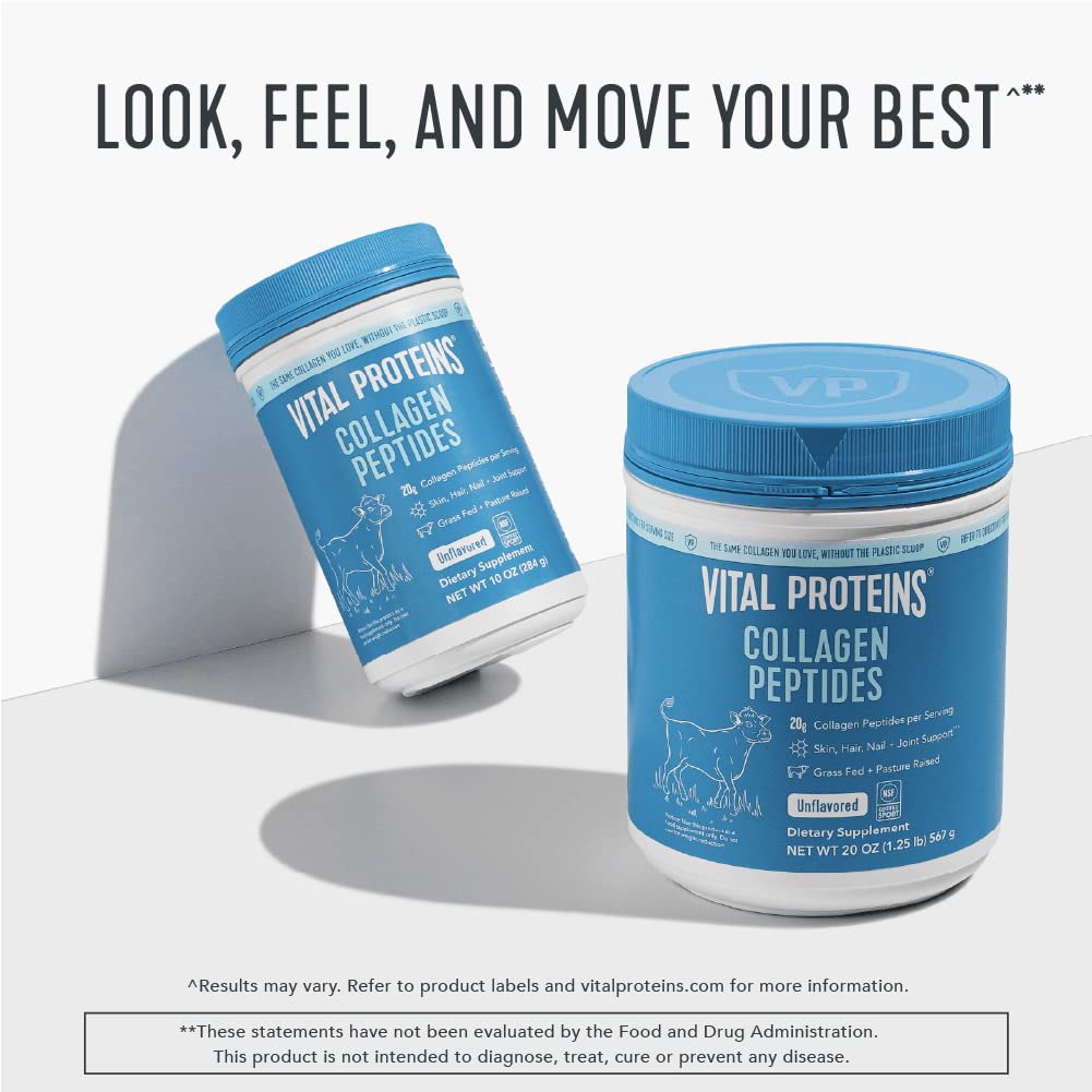 Vital Proteins Collagen Peptides Powder, Promotes Hair, Nail, Skin, Bone and Joint Health - Maple Wellness Supplements