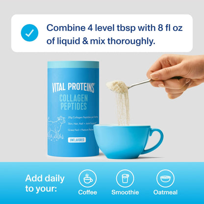 Vital Proteins Collagen Peptides Powder - Supports Hair, Nail, Skin, Bone & Joint Health, Unflavored, Collagen Protein 9.33 OZ - Maple Wellness Supplements