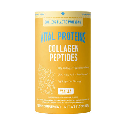 Vital Proteins Collagen Peptides Powder Vanilla - Supports Hair, Skin, Nails, Bones, Joints, Powder for Women - Maple Wellness Supplements