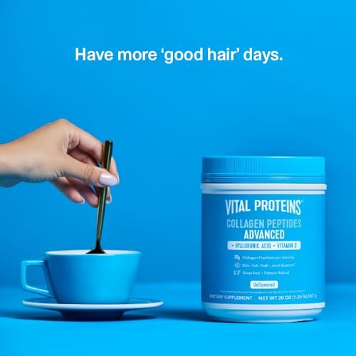Vital Proteins Collagen Peptides Powder with Hyaluronic Acid and Vitamin C, Unflavored - Maple Wellness Supplements