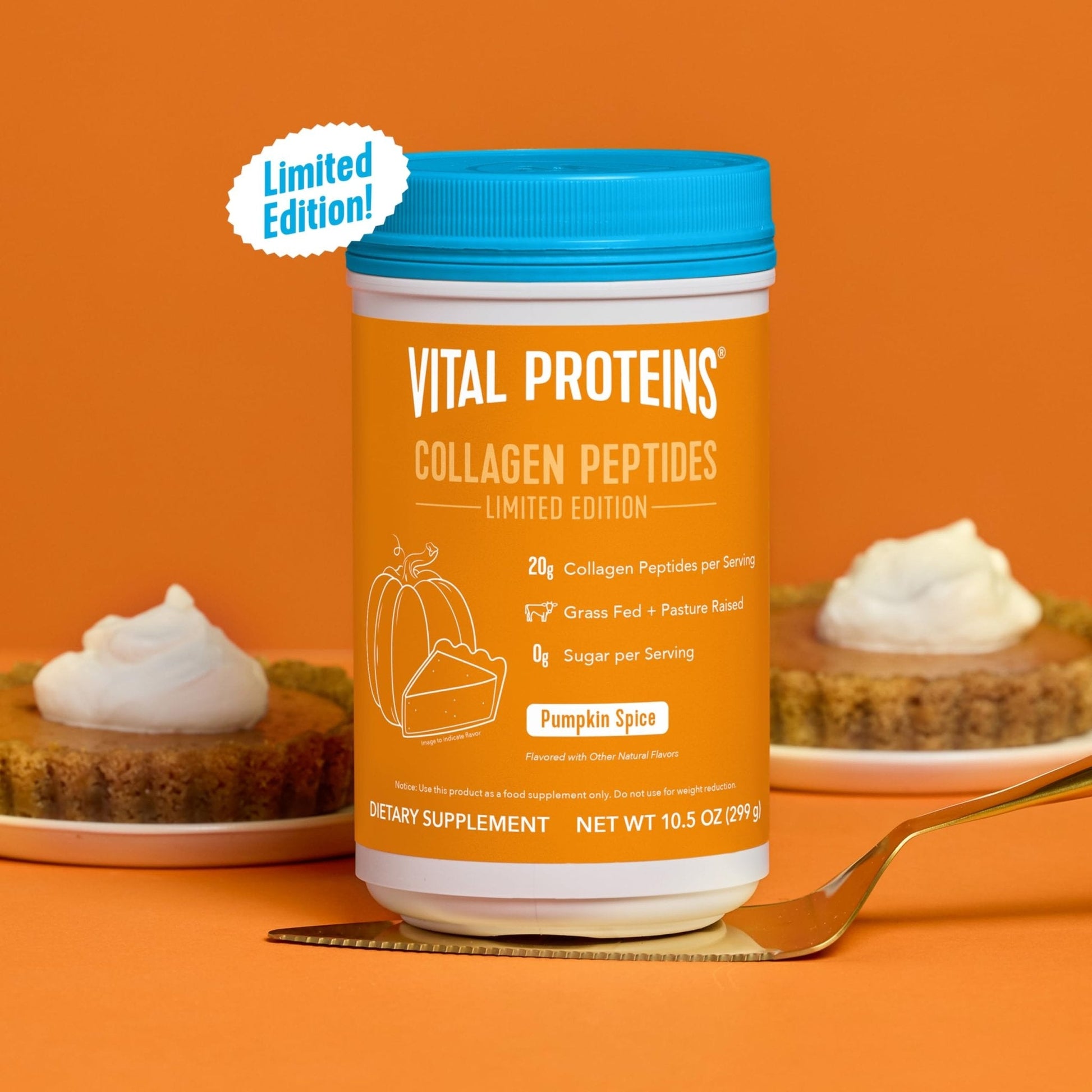 Vital Proteins® Pumpkin Spice Collagen Peptides, 20g Collagen Peptides, Healthy Hair, Skin, Nails & Joints - Maple Wellness Supplements