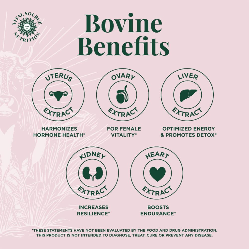 Vital Source Nutrition - BiFi Capsules - Premium Primal Organ Blend - Supports Hormone Health, Energy, Stamina & Clarity - Daily Vitality - Ancestral Supplements for Women - No Artificial Ingredients - Maple Wellness Supplements