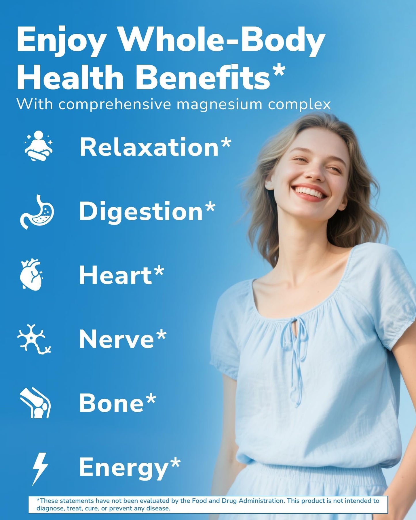 Vitalibre 12 in 1 Magnesium Complex Supplement 500mg | Max Absorption Chelated Magnesium Glycinate Citrate Malate & More for Bone, Nerve & Digestive Support | Non-GMO Vegan Capsules (120 Count) - Maple Wellness Supplements