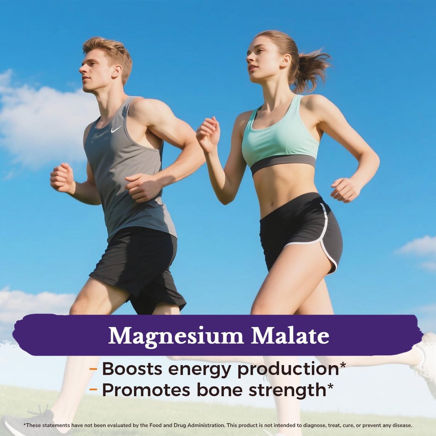 Vitalitown Magnesium Complex | Chelated Easily Absorbed Magnesium Glycinate Citrate Malate | Buffered | 210mg Elemental Mag | Sleep, Nerve, Digestion, Energy | Non-GMO 240 Veg Caps - Maple Wellness Supplements