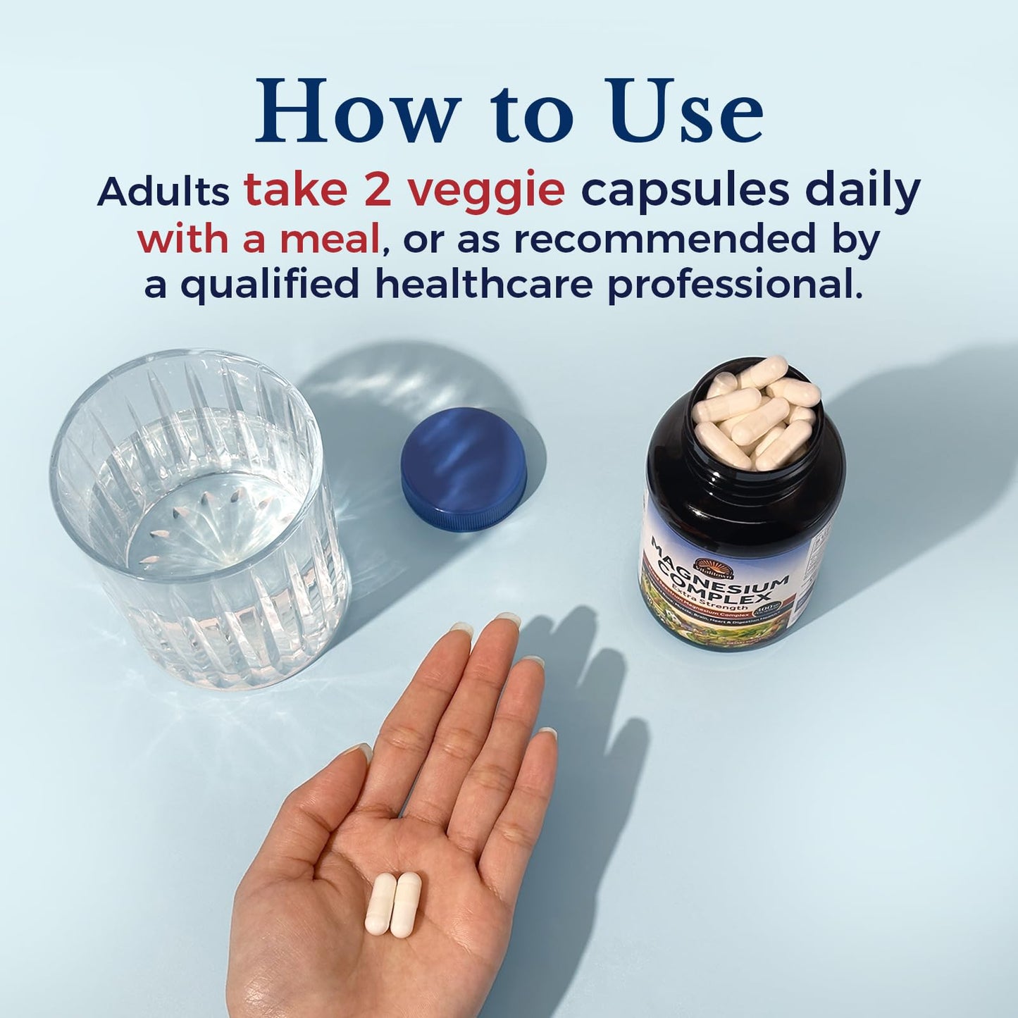 Vitalitown Magnesium Complex Supplement | 300mg Elemental Mag | Magnesium Citrate Glycinate Taurate Malate | Non-GMO, No Gluten, 90 Vegan Magnesio Capsules for Bone Brain Heart - Maple Wellness Supplements