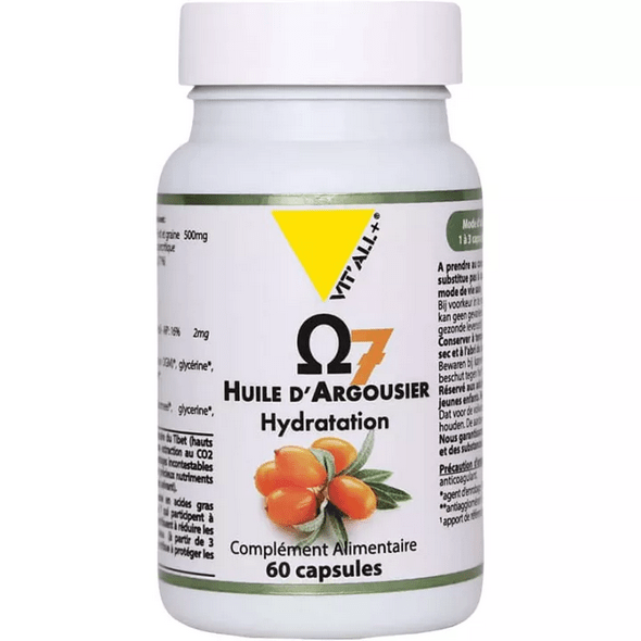 Vitall+ Sea Buckthorn Oil Omega 7 - Hydration 60 capsules - Maple Wellness Supplements