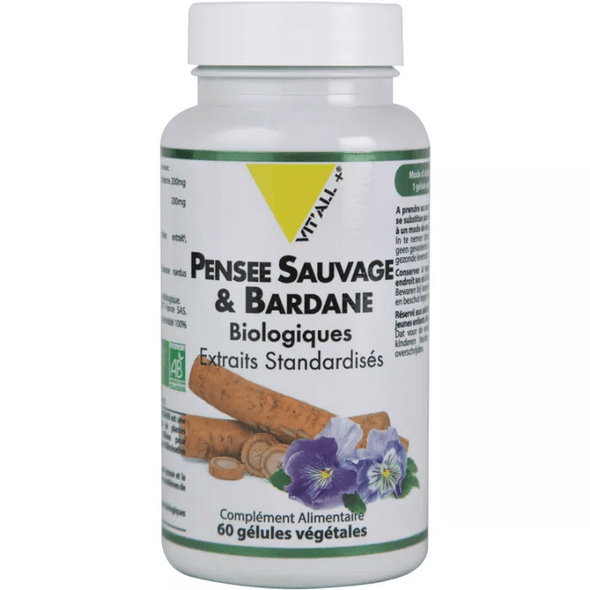 Vitall+ Wild Pansy & Burdock 60 vegetarian capsules - Maple Wellness Supplements