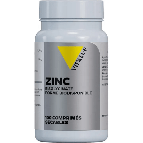 Vitall+ Zinc Bisglycinate 100 divisible tablets - Maple Wellness Supplements