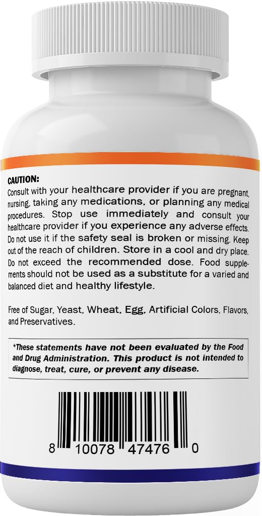 Vitamatic Lithium Orotate 20mg, 90 Capsules - Veggie Caps, Non-GMO, Gluten Free - Maple Wellness Supplements