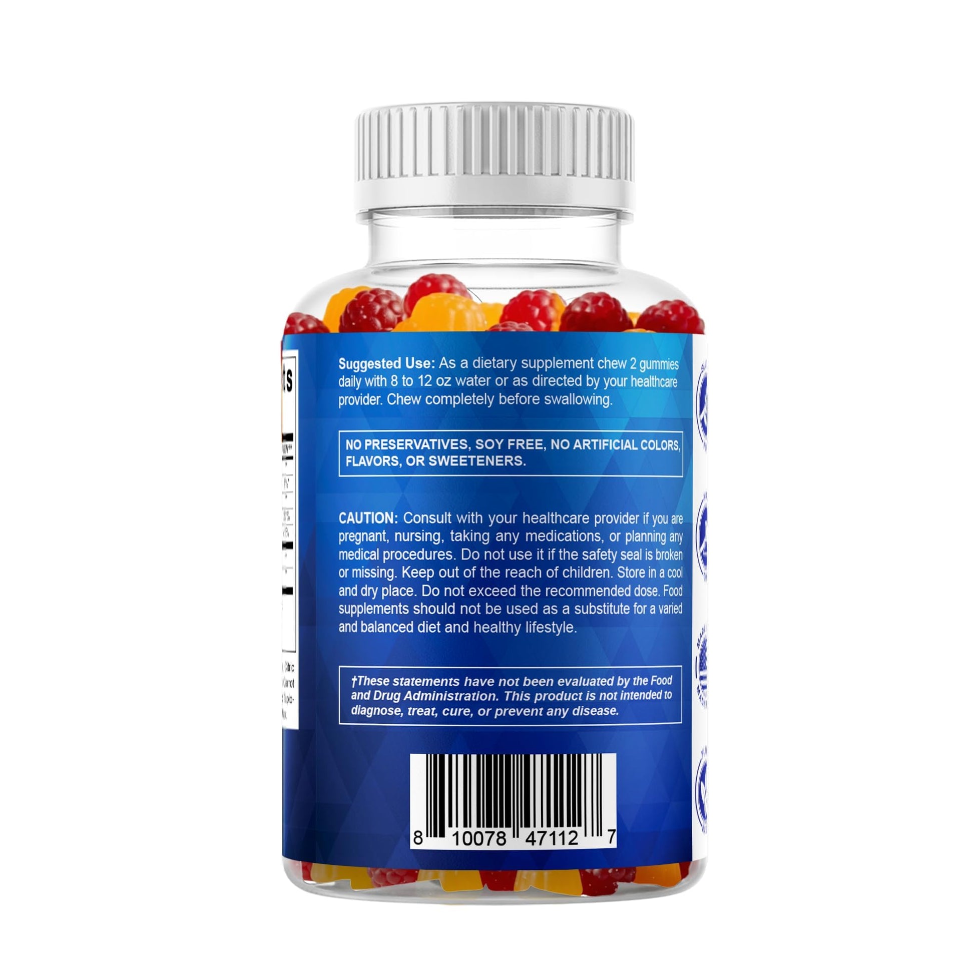 Vitamatic Probiotic Sugar Free Gummies for Men and Women – 5 Billion CFUs Digestive, Immune & Gut Health Support – Gluten Free - Maple Wellness Supplements
