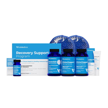 VitaMedica | Ultimate Recovery Bundle | Surgery Prep | Wound Healing | Supplements | Arnica K Oxide Cream | Hot Cold Packs | 30 Day Supply | Arnica Montana | Bromelain | Vitamin A | B Complex - Maple Wellness Supplements