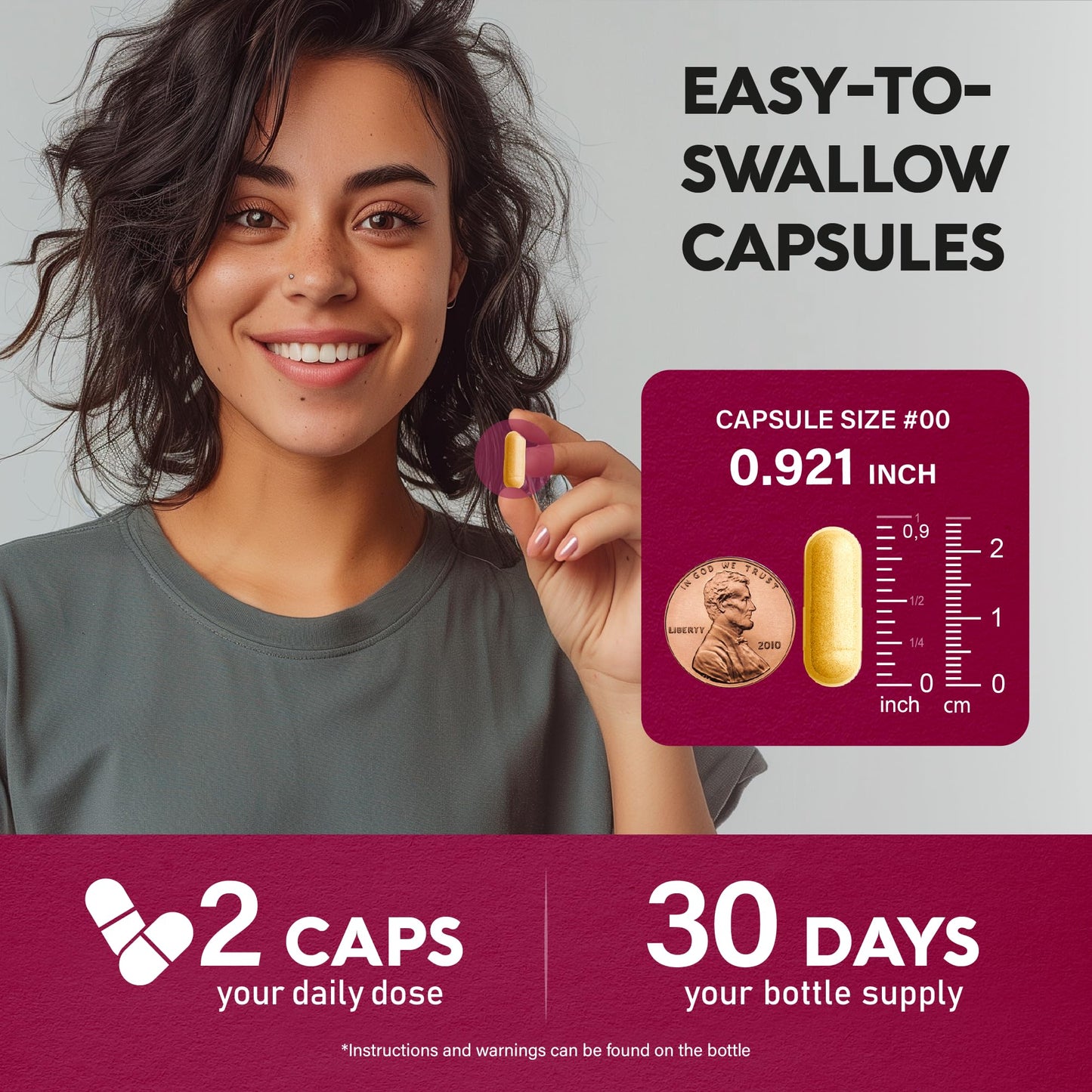 Vitamin B Complex for Men & Women - Riboflavin B2, B12, B1, B3, B5, B6, B7, B8, B9 | Vitamin C, Choline, Inositol - B-Complex Supplement - Maple Wellness Supplements
