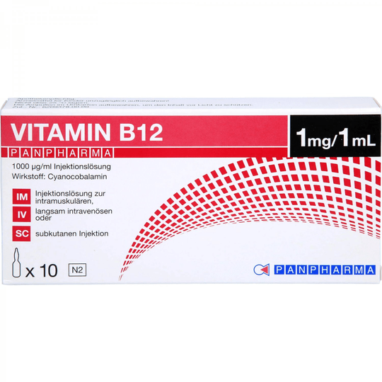 VITAMIN B12 PANPHARMA 1000 μg/ml 10X1 ml - Maple Wellness Supplements