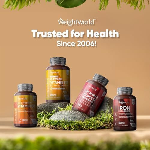Vitamin B12 Tablets High Strength – 1000mcg Vegan B12 Supplement – 450 Pure Methylcob - Maple Wellness Supplements
