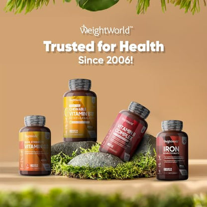 Vitamin B12 Tablets High Strength – 1000mcg Vegan B12 Supplement – 450 Pure Methylcob - Maple Wellness Supplements