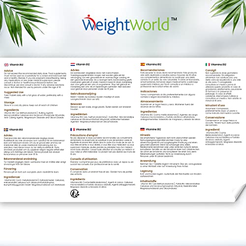 Vitamin B12 Tablets High Strength – 1000mcg Vegan B12 Supplement – 450 Pure Methylcob - Maple Wellness Supplements