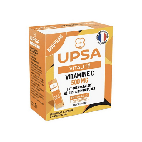 Vitamin C 500mg - 10 packets - UPSA - Maple Wellness Supplements
