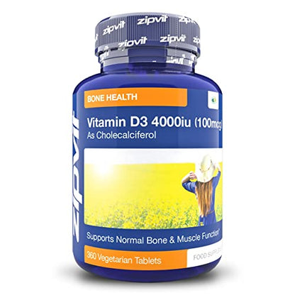 Vitamin D 4000iu 360 Micro Tablets. Vegetarian Society Approved. 12 Months Supply - Maple Wellness Supplements