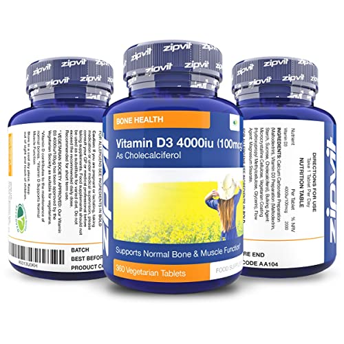 Vitamin D 4000iu 360 Micro Tablets. Vegetarian Society Approved. 12 Months Supply - Maple Wellness Supplements