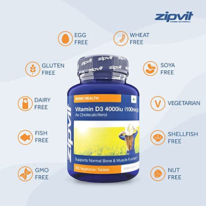 Vitamin D 4000iu 360 Micro Tablets. Vegetarian Society Approved. 12 Months Supply - Maple Wellness Supplements