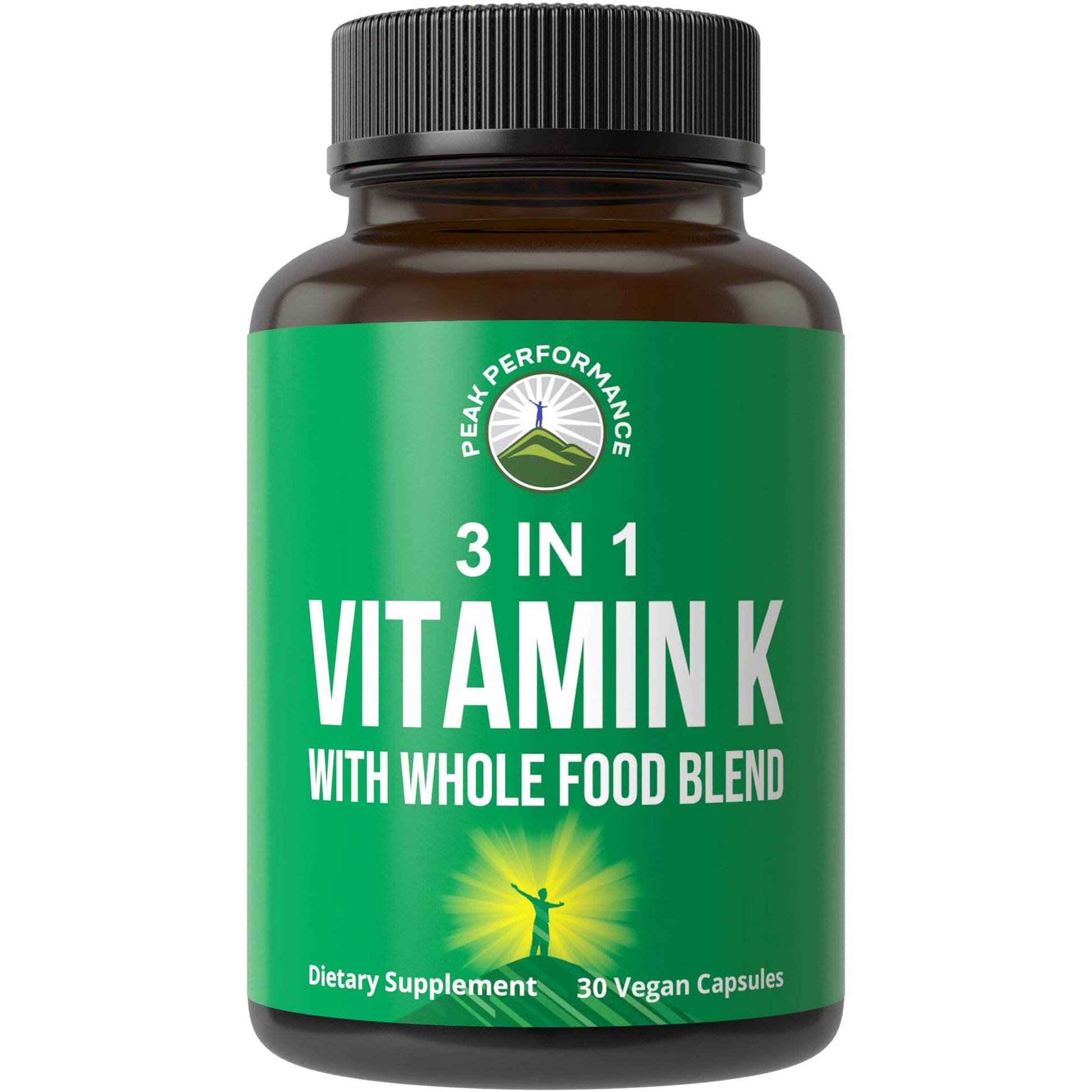 Vitamin K with Whole Food Blend of 25+ Vegetables and Fruits for Max Absorption. Vegan Capsules Supplement. Vitamins K1, K-2 MK4 + K2 Natto MK7. Alternative to Drops, Gummies. VIT K with K 2 and MK-7 - Maple Wellness Supplements