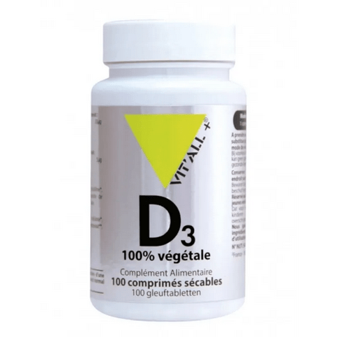 Vitamine D3 végétale 20 microg 100 comprimés VIT'ALL+ - Maple Wellness Supplements