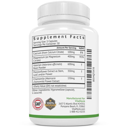 VitaMonk Relaxeril™ All-Natural Muscle Relaxer - Muscle Relaxer Supplement - Complete Muscle Relaxing Formula - Maple Wellness Supplements