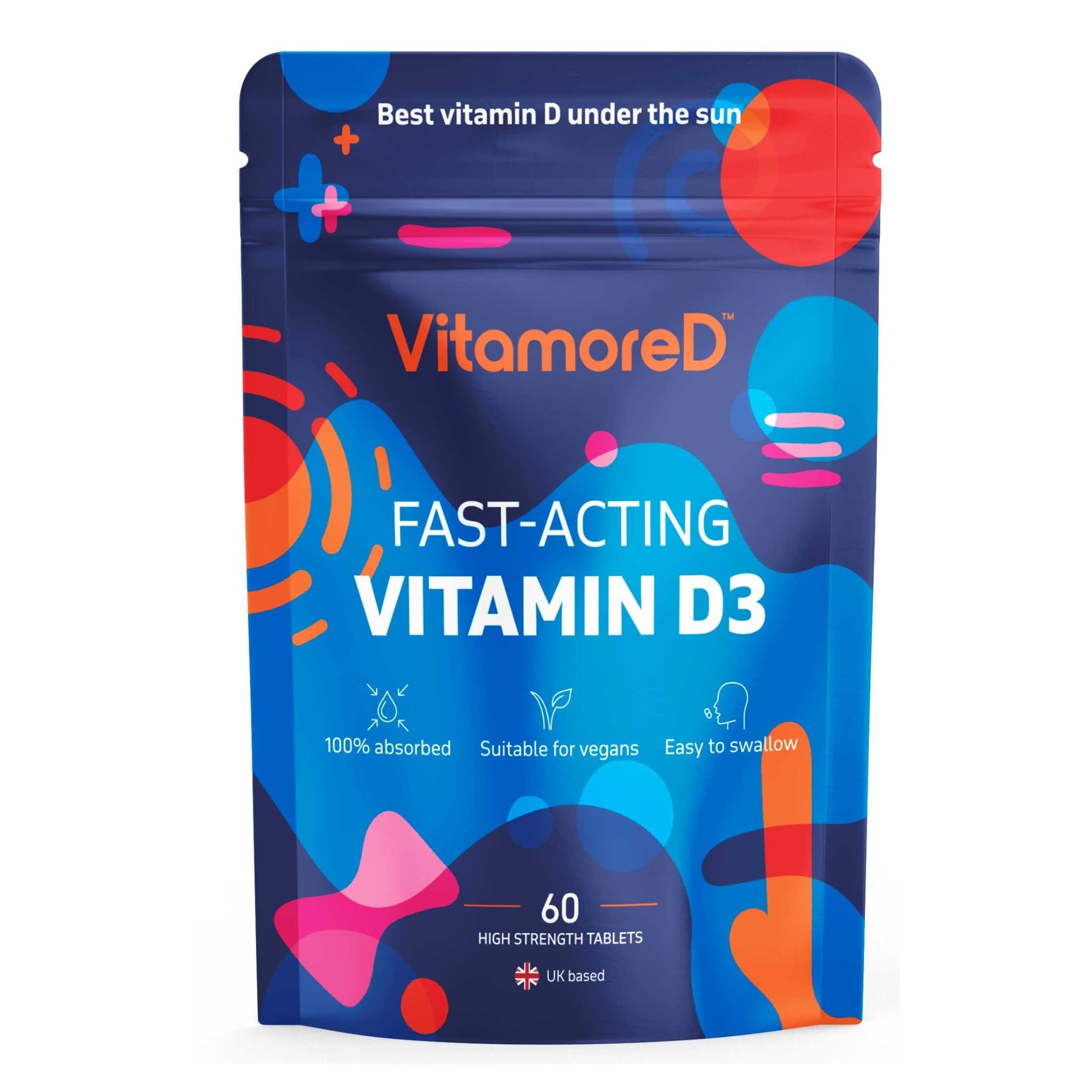 VitamoreD Vitamin D Calcifediol 10 mcg | Easy Swallow Tablets | Two-A-Day | 30 Day Supply | 60 Tablets - Maple Wellness Supplements