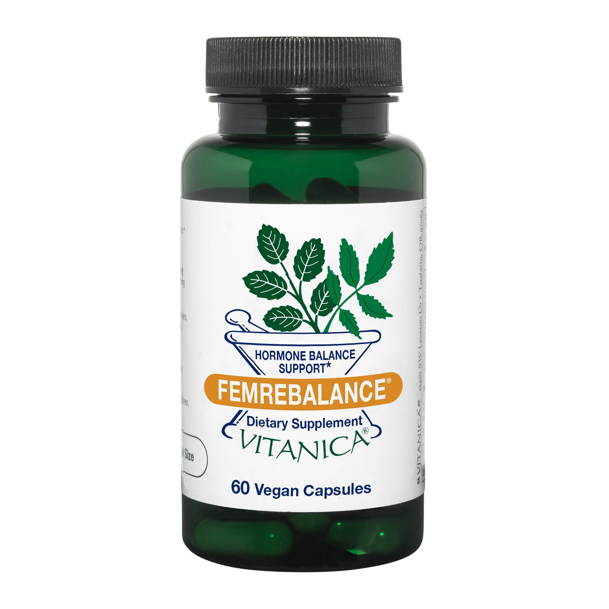 Vitanica FemRebalance, Hormone Balance Support for Women, Vegan, 60 Capsules - Maple Wellness Supplements