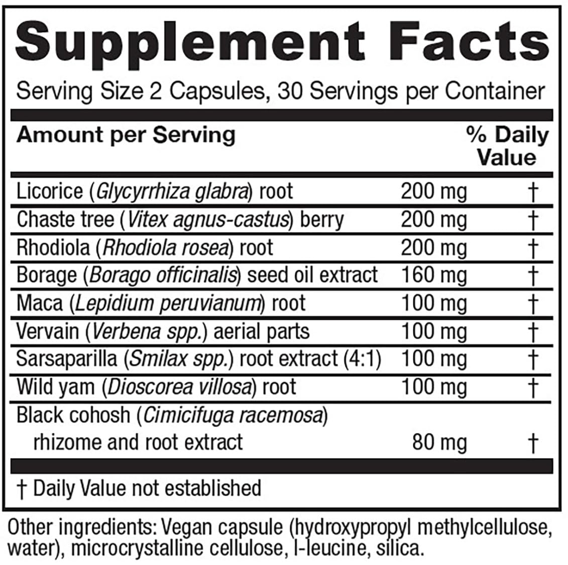 Vitanica FemRebalance, Hormone Balance Support for Women, Vegan, 60 Capsules - Maple Wellness Supplements