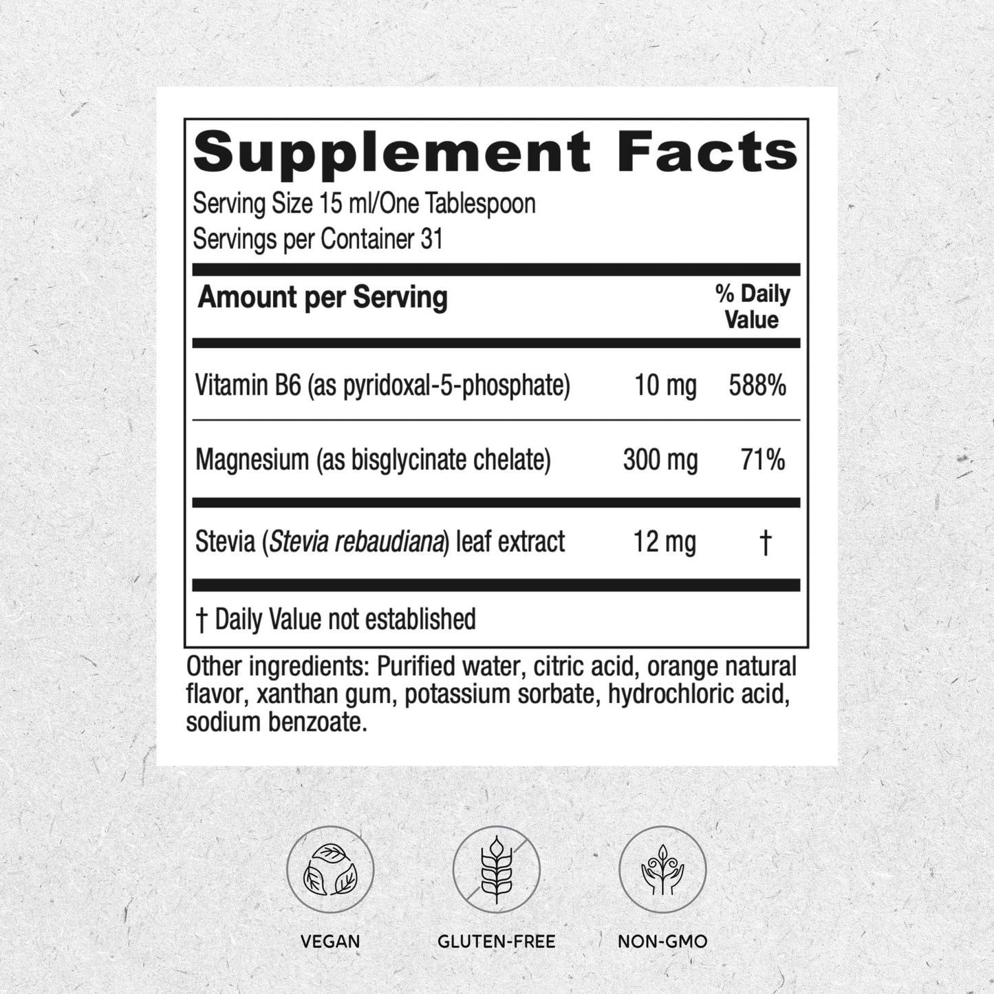 Vitanica Magnesium Tonic, Liquid Magnesium Bisglycinate Chelate 300 mg with Vitamin B6, Dr Formulated Supplement, Orange Flavor, Vegan, Gluten Free and Non-GMO,16 fl oz - Maple Wellness Supplements