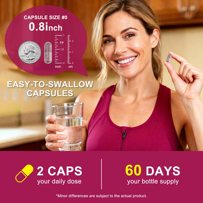 Vitarevive Organic Beet Root Capsules with Beetroot Extract 17850mg 21:1 Concentrated Beetroot Supplement Supports Circulation and Nitric Oxide - Maple Wellness Supplements