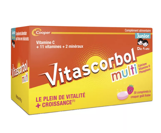 Vitascorbol Multi Junior 30 tablets - Maple Wellness Supplements
