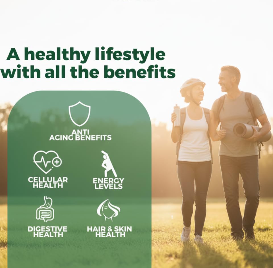 vitaxmin NAD Resveratrol Supplement 200mg with Berberine NAC Collagen - Nicotinamide Riboside NMN NADH CoQ10 Biotin Hyaluronic Acid - Hair Skin Nails Supplement - 60 Capsules - Maple Wellness Supplements