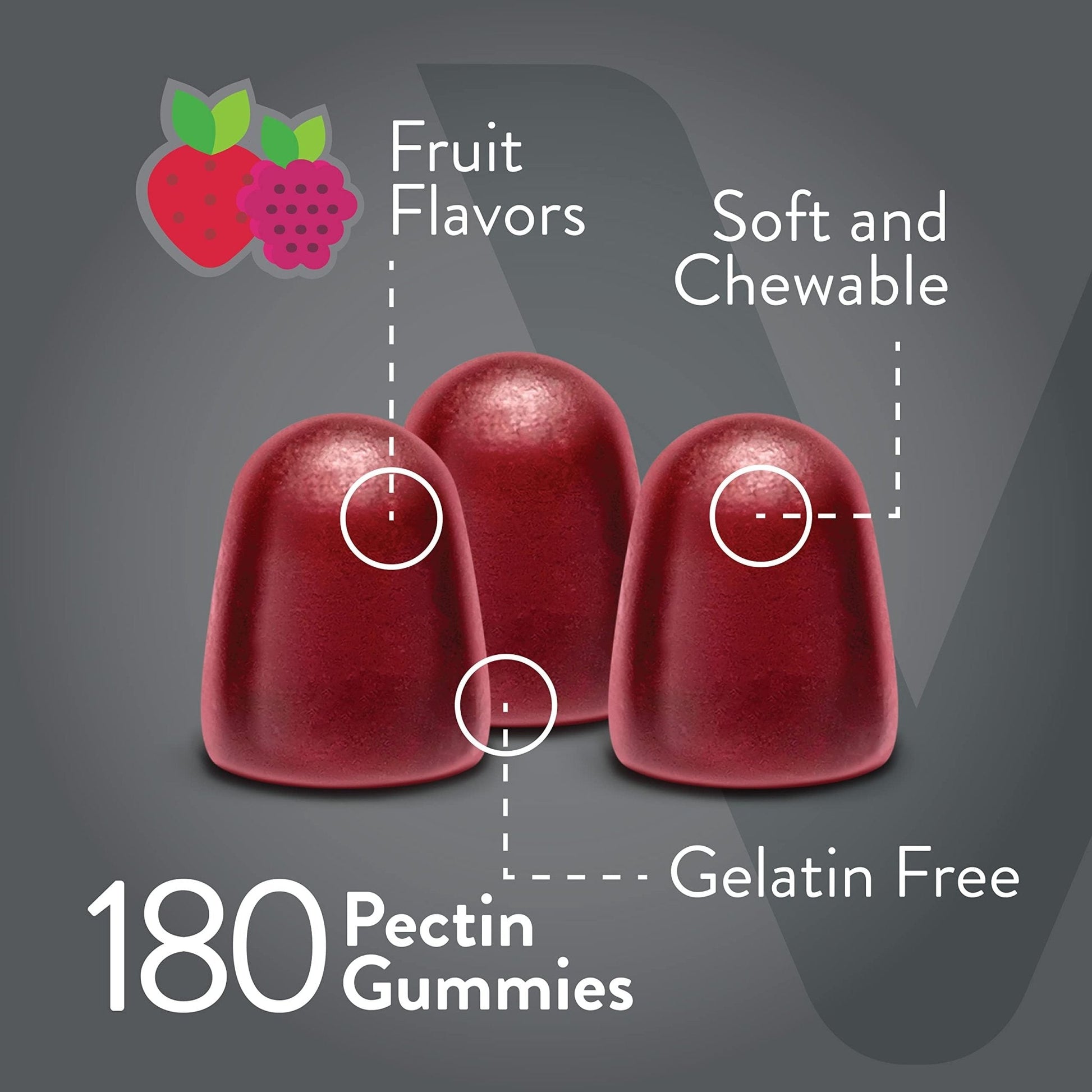 VITEEY Prebiotic Fiber Gummies for Adults, 7g - Gut Health & Digestive Soluble Fiber Supplement Gummies - Zero Sugar Added, Vegan, Gluten-Free - 180 Count - Maple Wellness Supplements