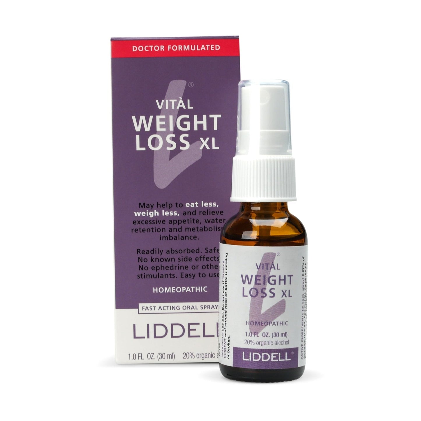VITL Weight Loss XL Liddell Homeopathic 1 oz Liquid - Maple Wellness Supplements