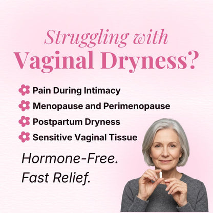 VLUSH Vaginal Moisturizer: Hormone-Free Hyaluronic Acid Suppositories for Dryness & Intimate Comfort – Clean Support for Menopause & Perimenopause (10pk) - Maple Wellness Supplements