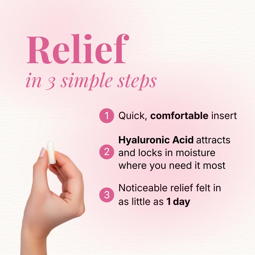 VLUSH Vaginal Moisturizer: Hormone-Free Hyaluronic Acid Suppositories for Dryness & Intimate Comfort – Clean Support for Menopause & Perimenopause (10pk) - Maple Wellness Supplements