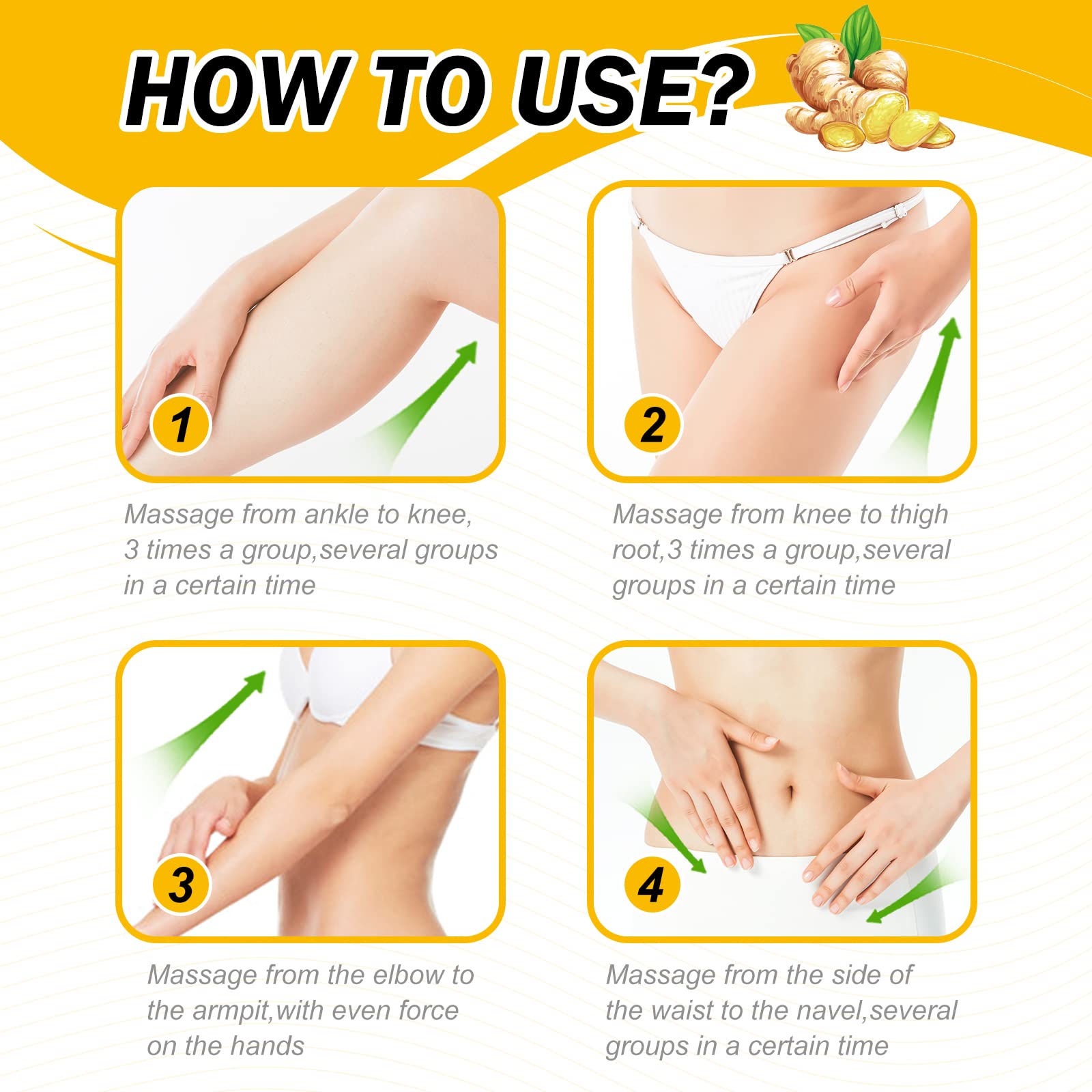 VOGSIG Anti Cellulite Slimming Cream Gel, Hot Cream, Ginger Fat Burning Weight Loss Full - Maple Wellness Supplements