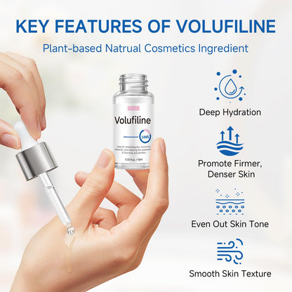 Volufiline Serum, Volufiline Under Eye Serum, Cosmetic Grade Ampoule for Skin Elasticity Improvement, Face & Body Fine Lines, Hydrating Texture, 10ml*2 - Maple Wellness Supplements