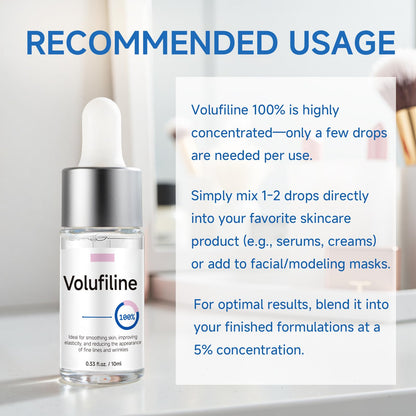 Volufiline Serum, Volufiline Under Eye Serum, Cosmetic Grade Ampoule for Skin Elasticity Improvement, Face & Body Fine Lines, Hydrating Texture, 10ml*2 - Maple Wellness Supplements